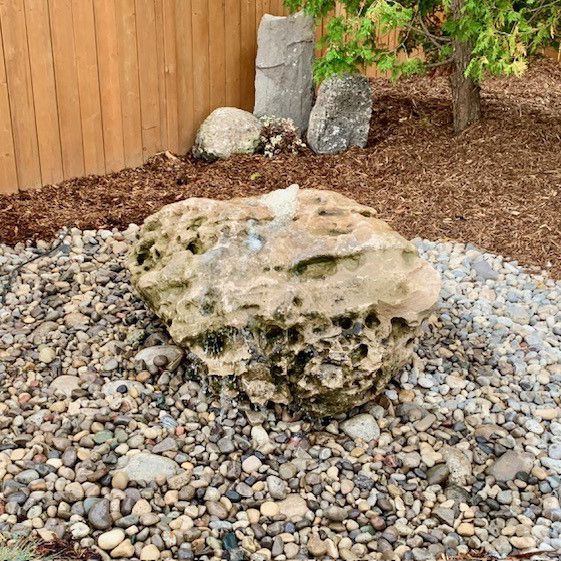 Rock Fountain — LaSalle, ON — Yard-Worx