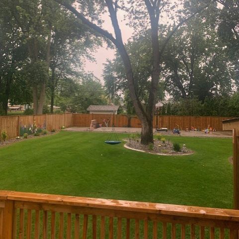 Backyard Lush Green Law — LaSalle, ON — Yard-Worx