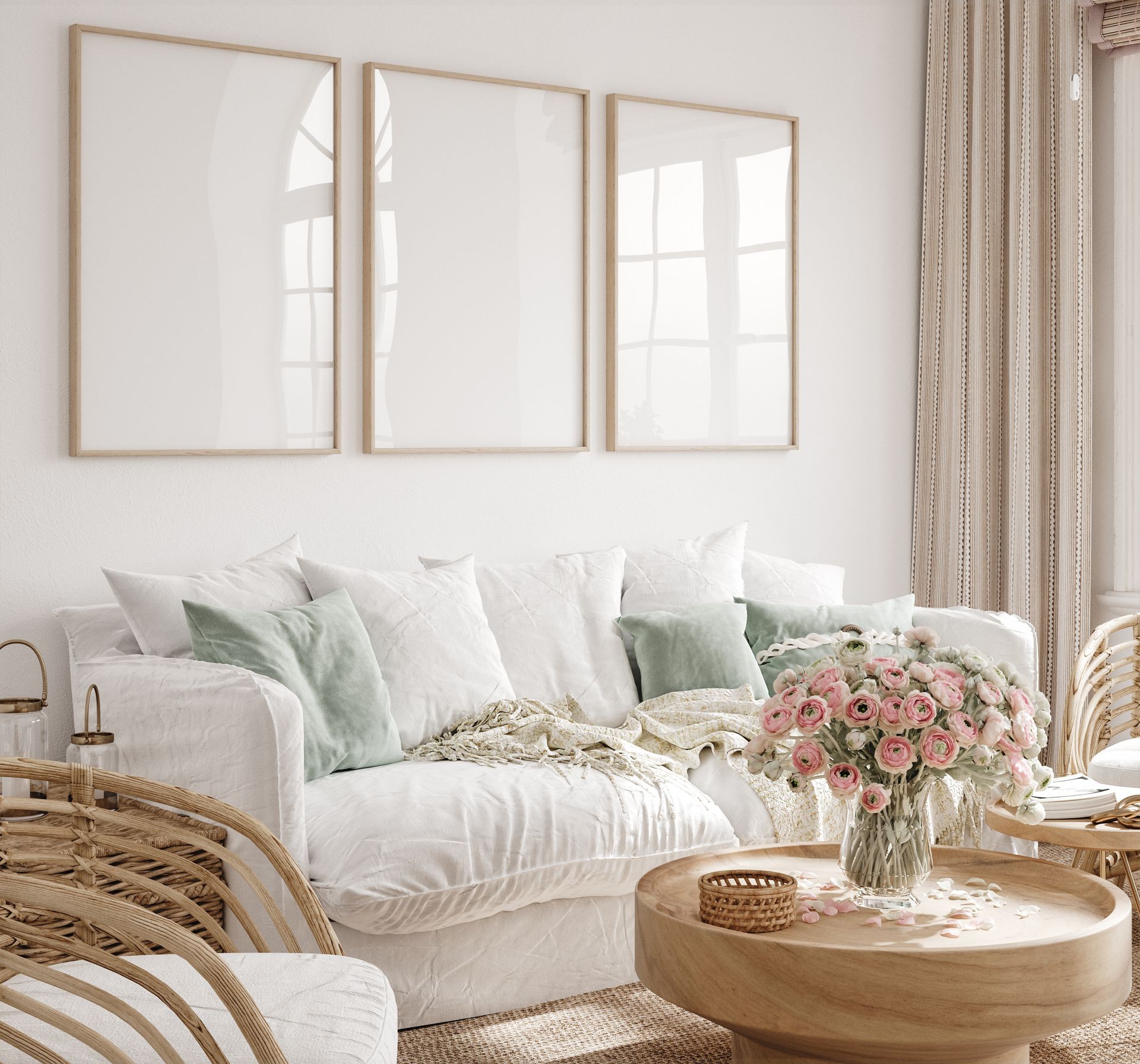 bright living room just designed for spring 2026