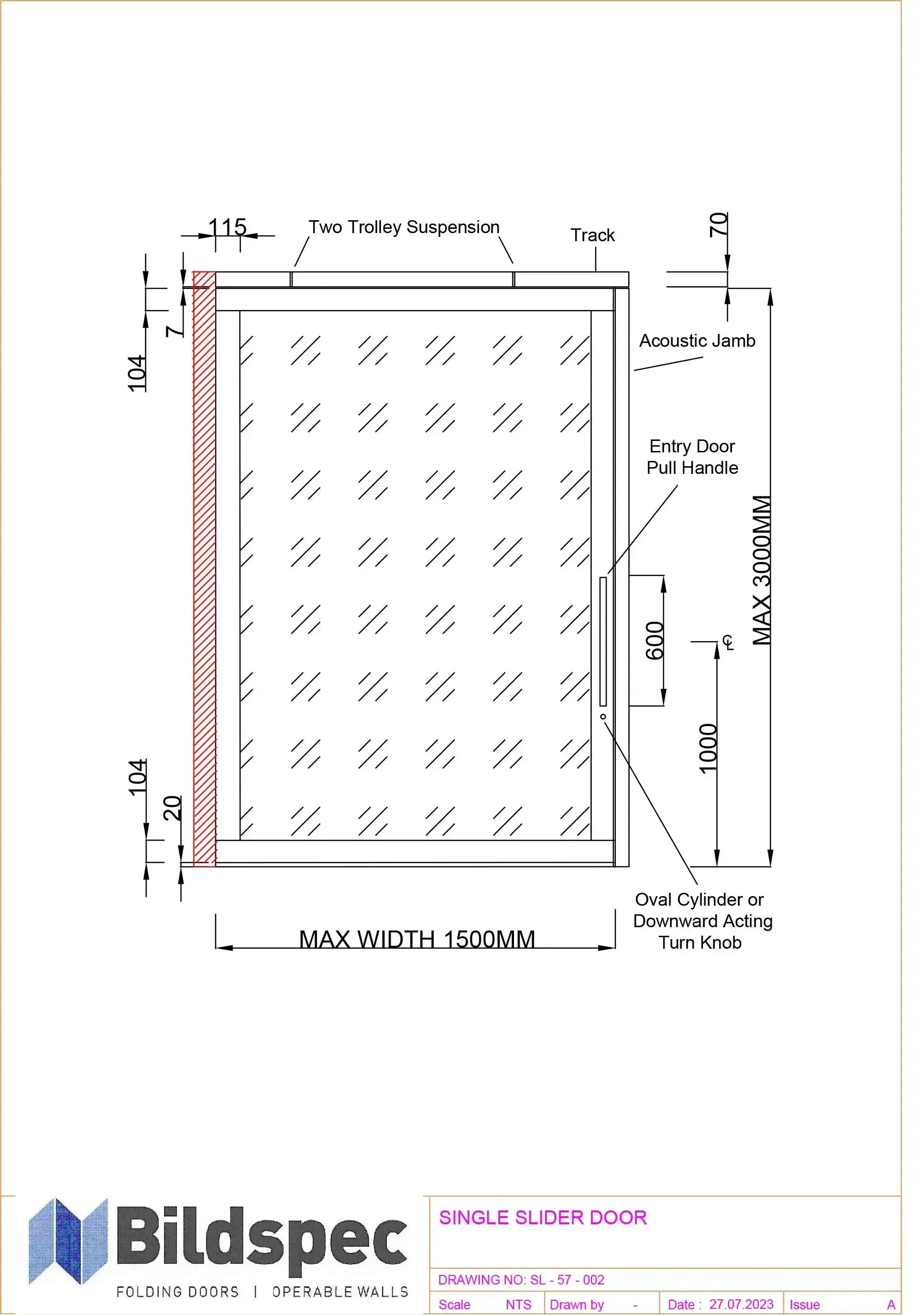 Single Slider Door