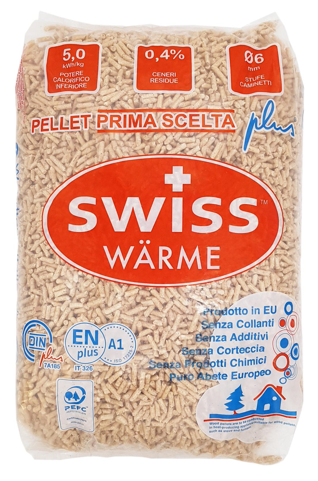 Vendita Pellet Swiss Warme a Verbania, Domodossola, Piedimulera, Gravellona Toce