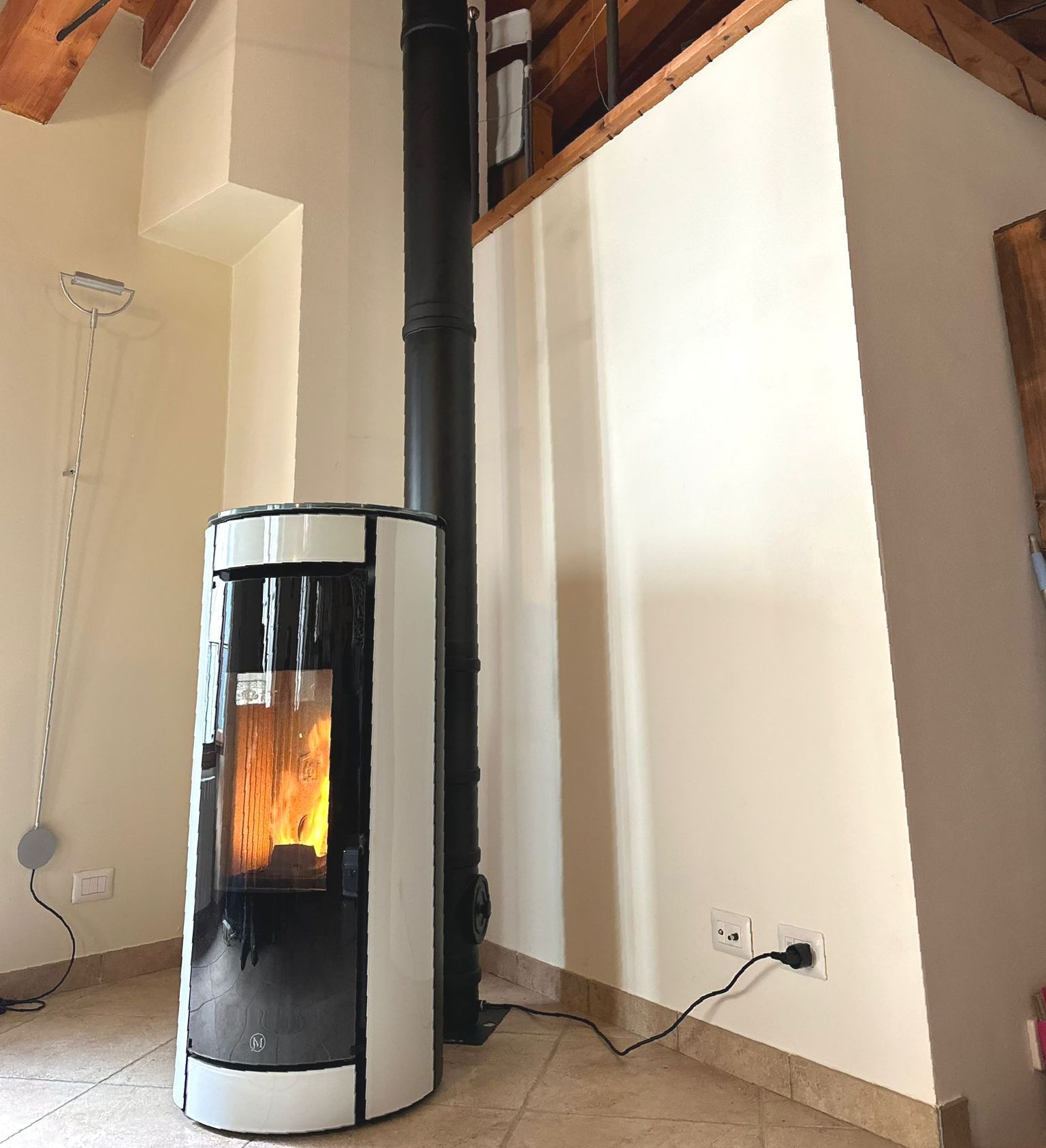 Canne fumarie coibentate color nero per stufe a pellet a Domodossola