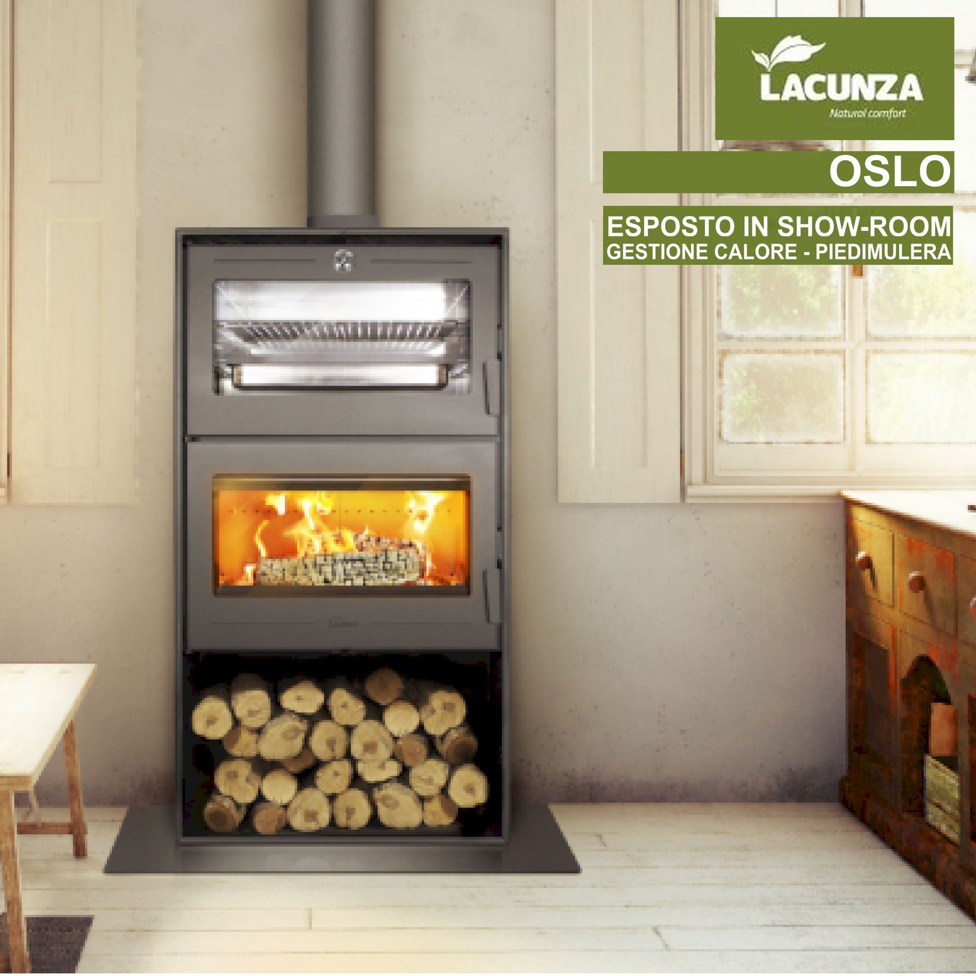 Stufe a legna 5 Stelle con forno a Piedimulera