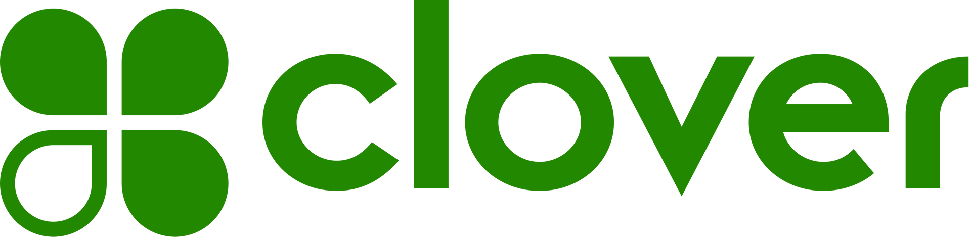 Green Clover logo with a four-leaf clover icon and the word “clover” in green text