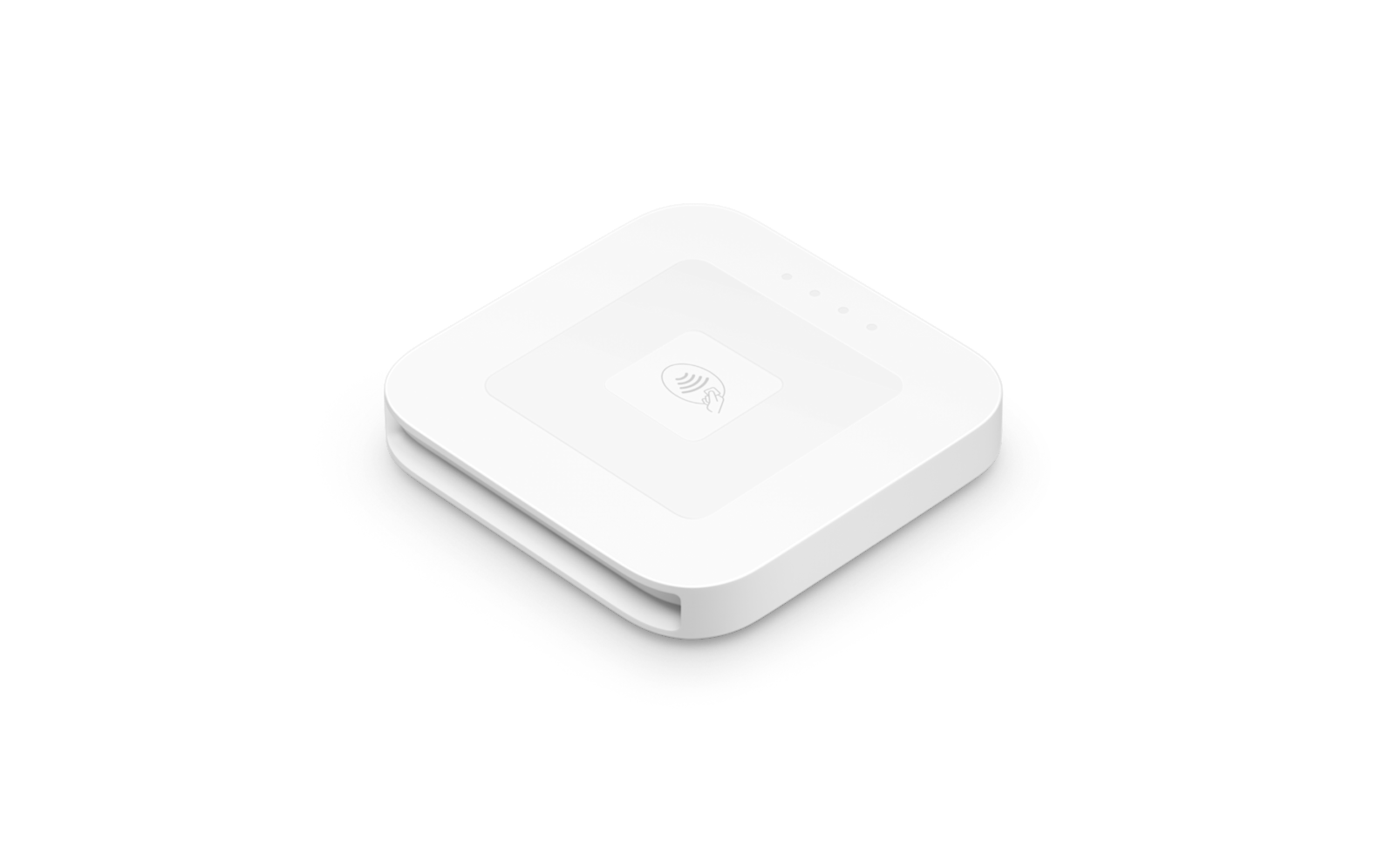White square wall charger with rounded corners on a white background