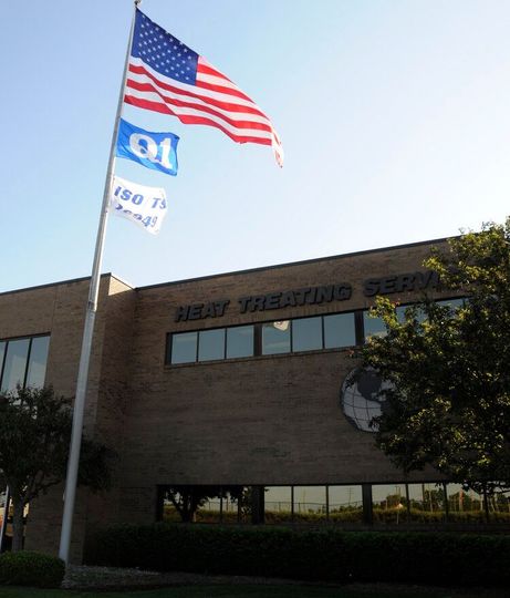 Heat Treat Services Headquarters with flagpole out front