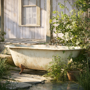 old bathtub