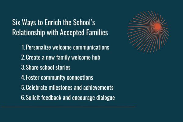 A list of five ways schools can create an enriching enrollment experience