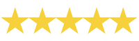 Five gold stars in a row.