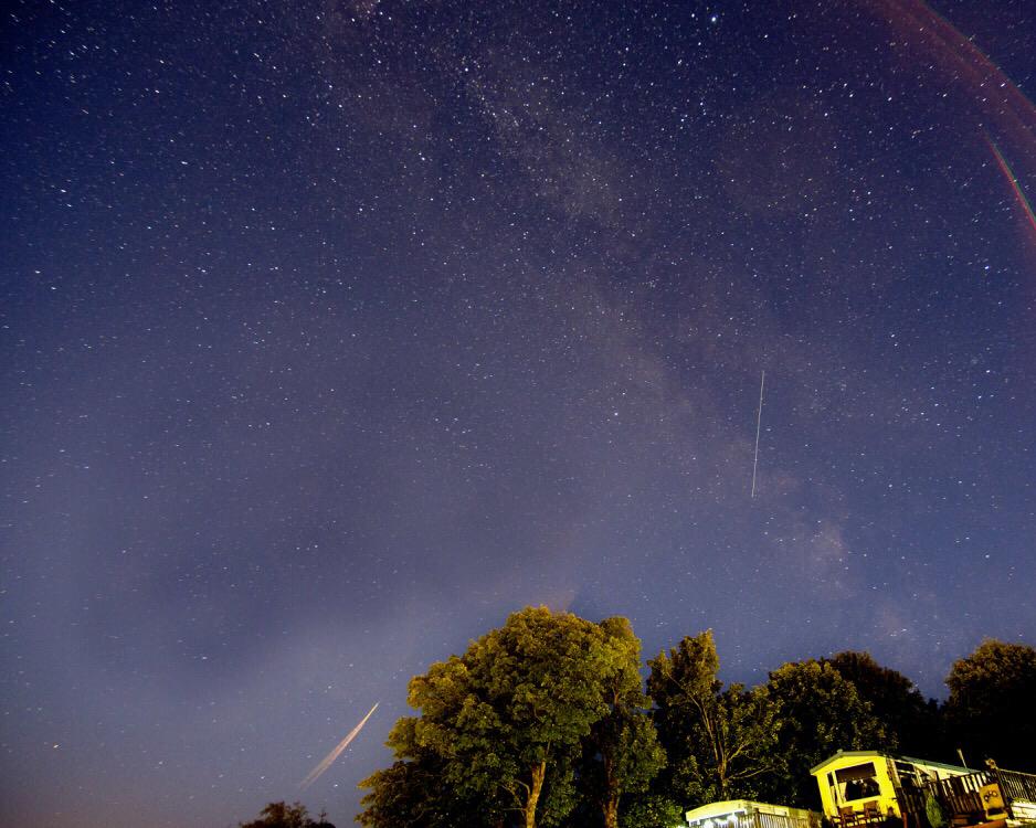 Star Gazing at Queensland Holiday Park Barrhill South Ayrshire Scotland