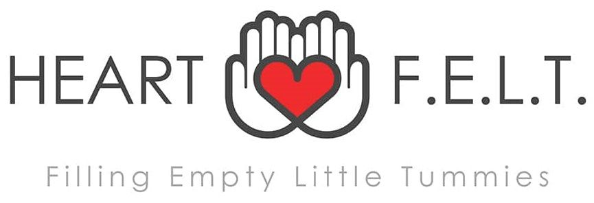 Logo with hands cupping a red heart, text reads