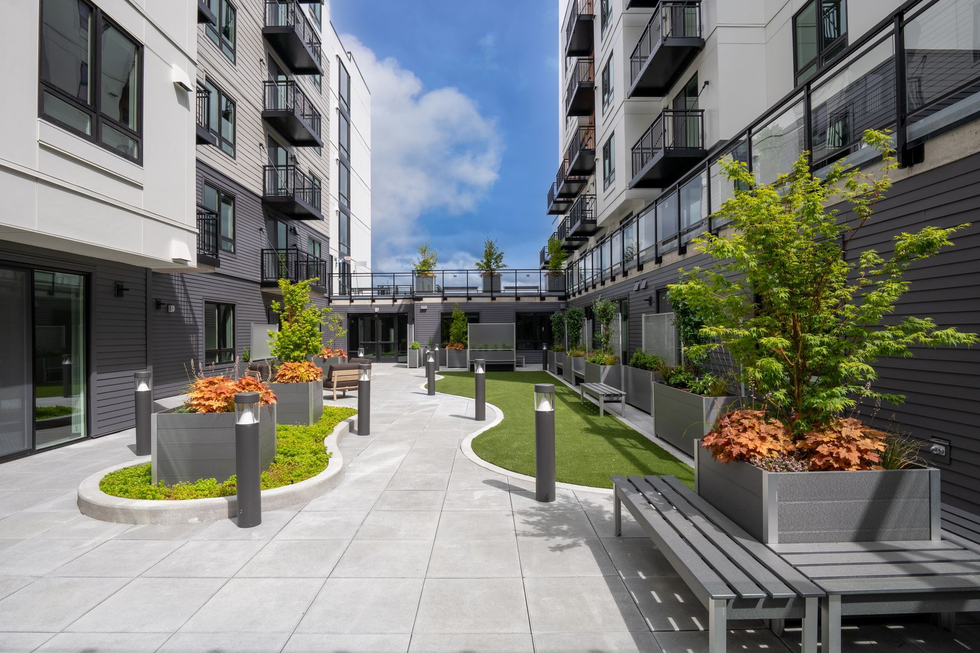 walkway through community