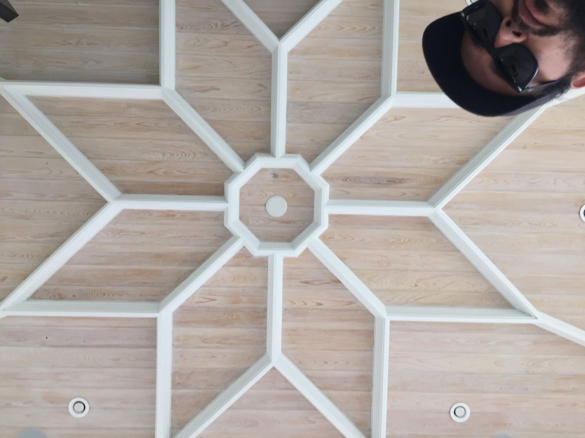 Coffered ceiling with crown molding installation — Carit Creations FL