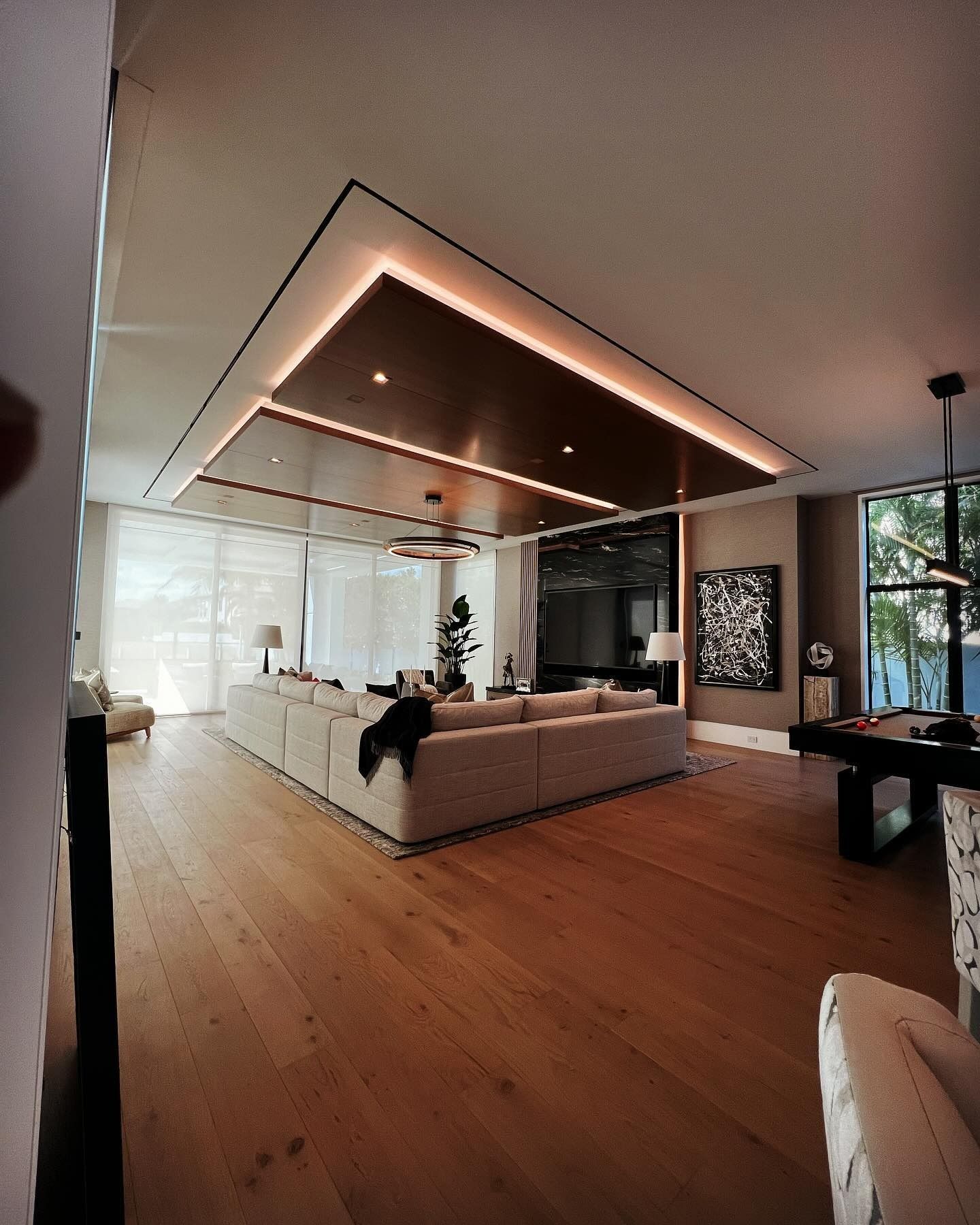 Custom coffered ceiling and millwork detail — Carit Creations, West Palm Beach