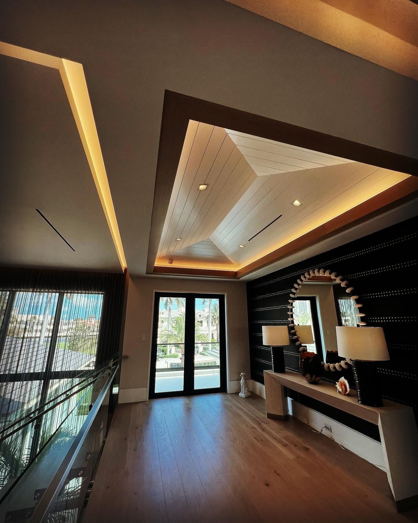 Custom coffered ceiling and millwork detail — Carit Creations, West Palm Beach