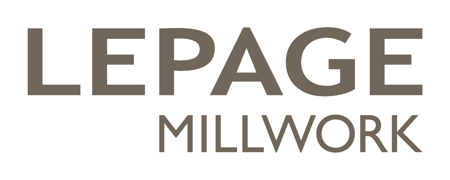 Un logo pour les menuiseries Lepage est affiché sur fond blanc.