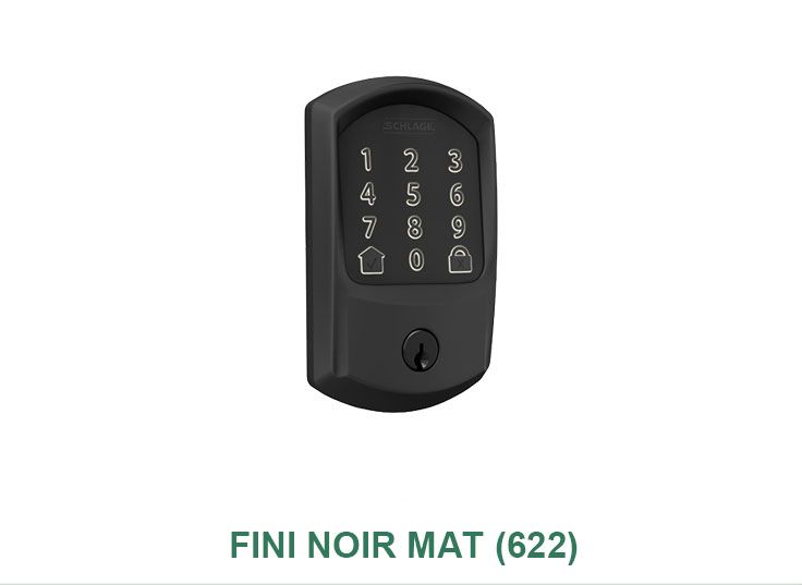 Une photo d'un clavier sur lequel est écrit fini noir mat