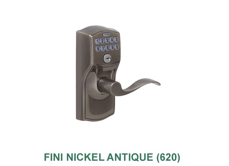 Une image d'une serrure de porte avec un clavier numérique sur fond blanc.