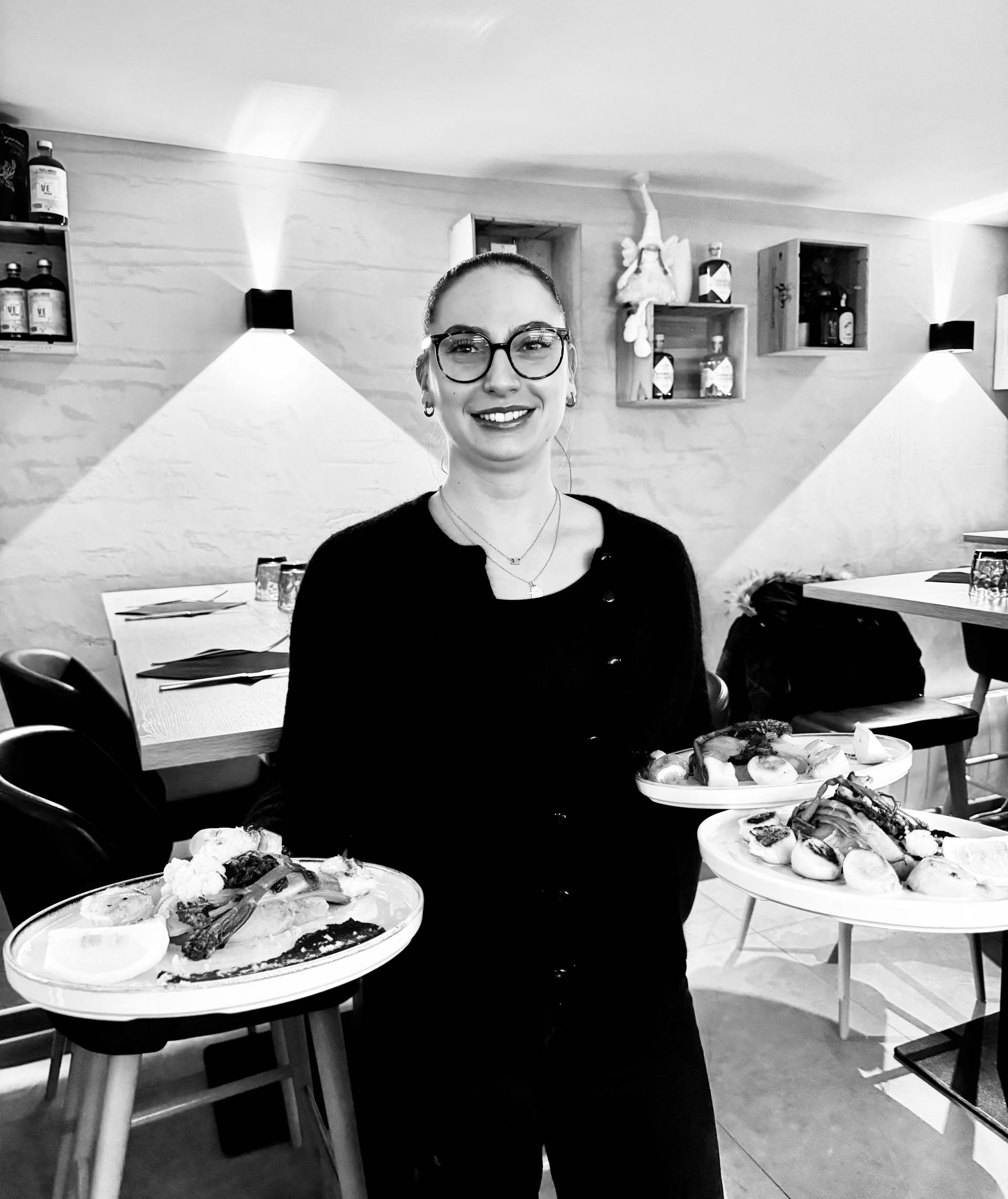 Céline, cheffe de rang chez l'Infini.