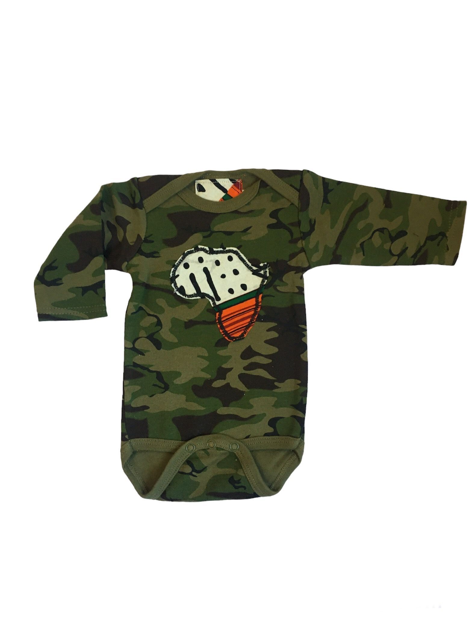 Army Kente Africa Bodysuit