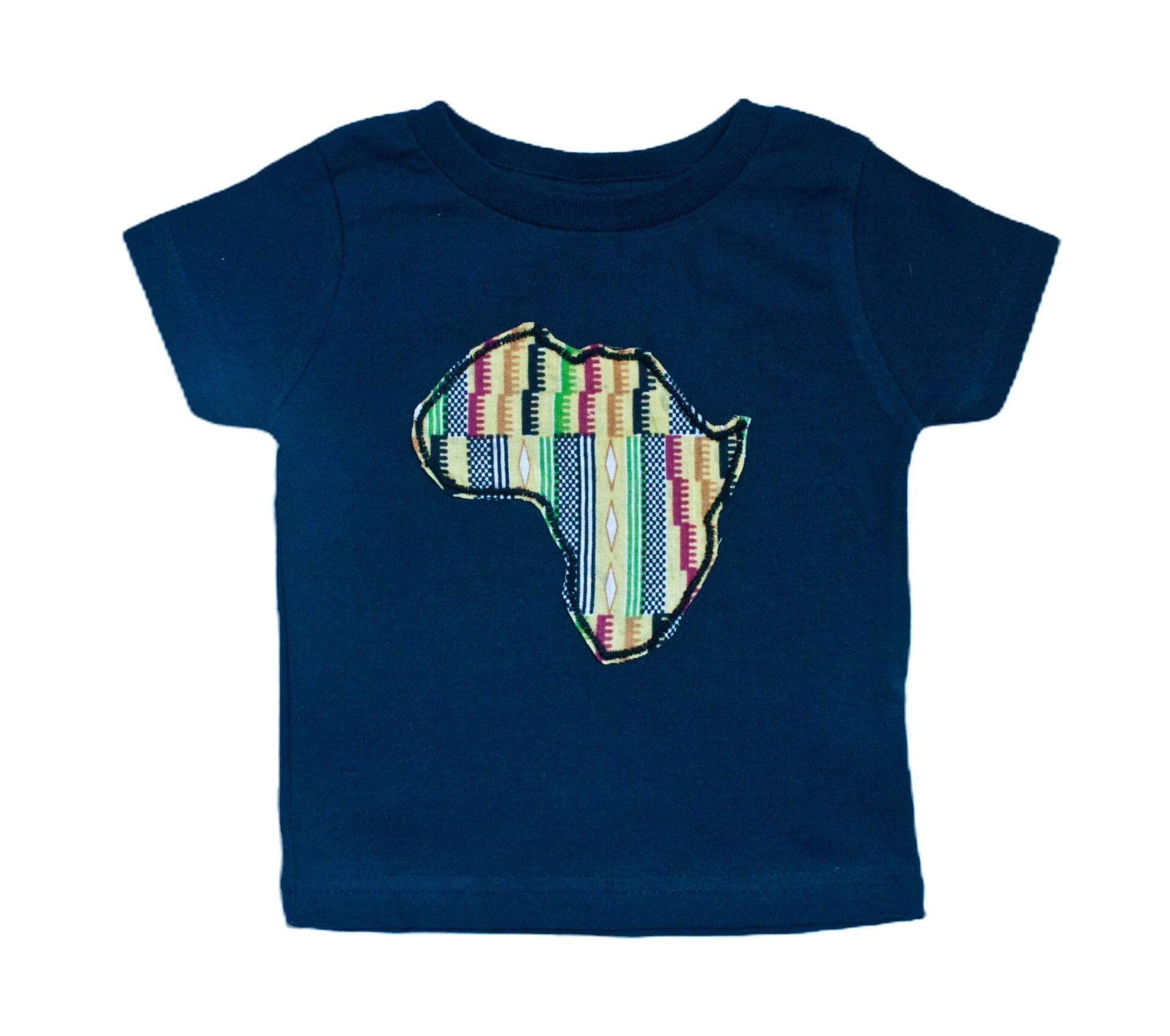 Unisex Navy with Kente Africa T-Shirt
