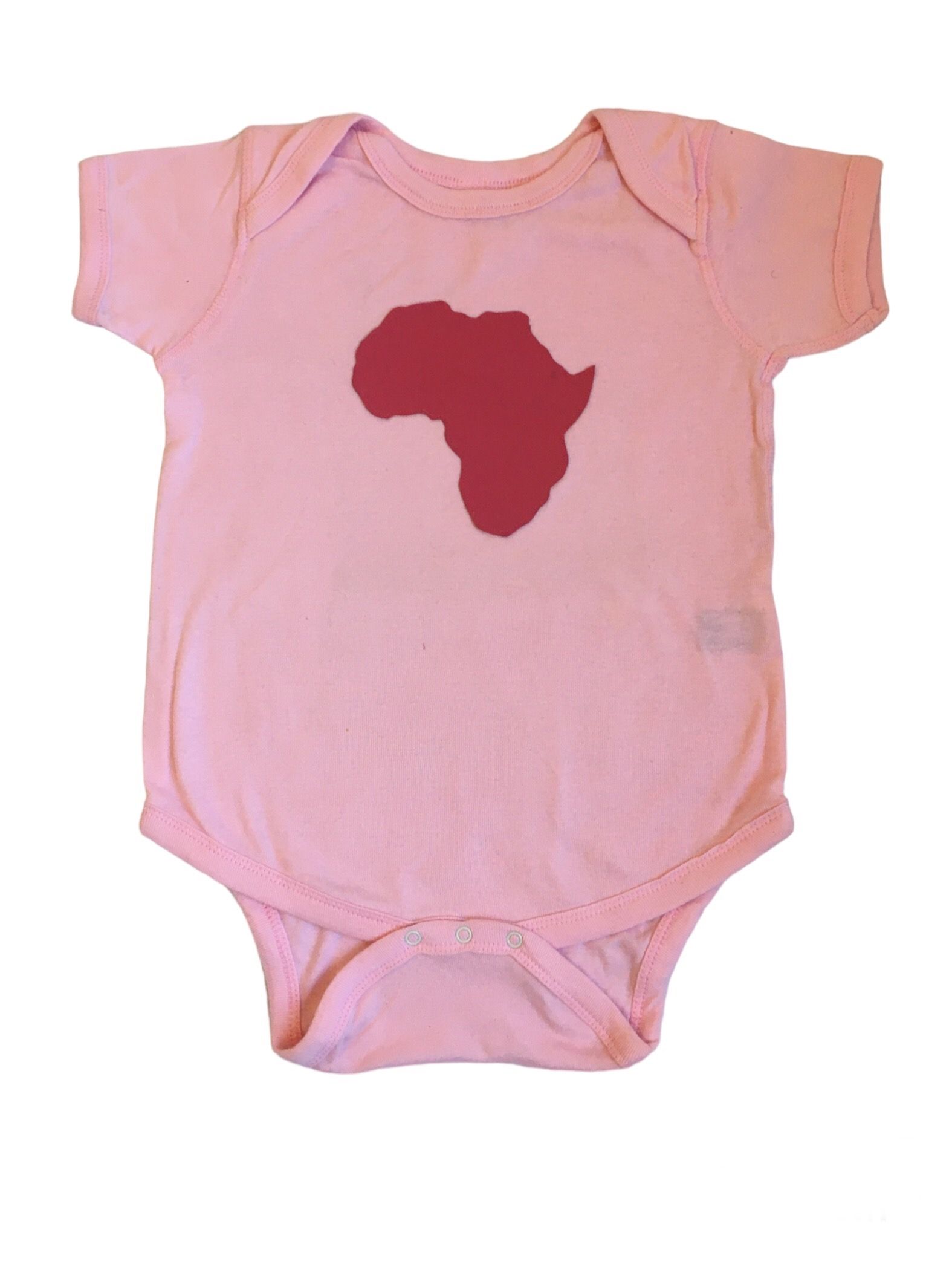 Pink Magenta Africa Decal Bodysuit