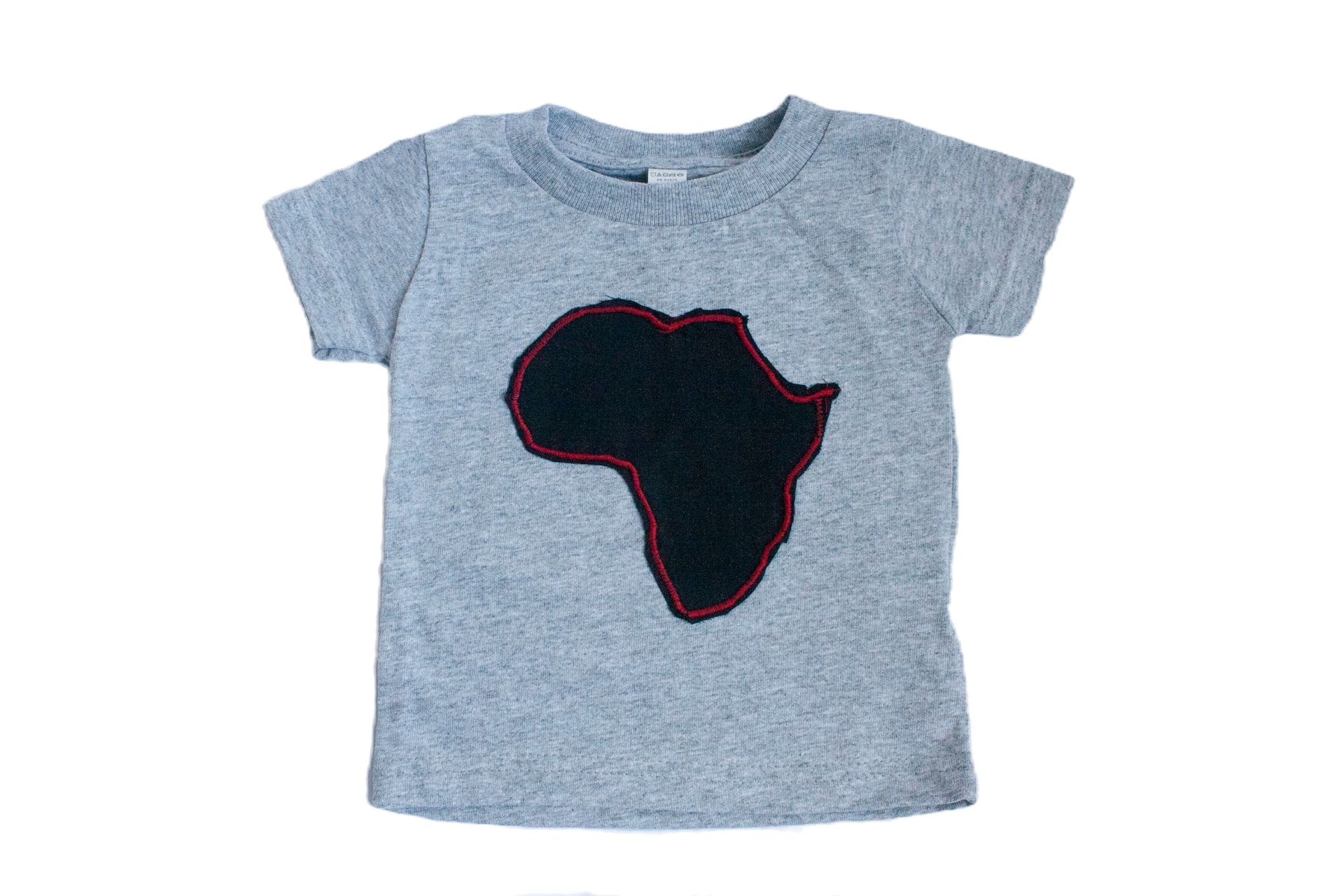 Unisex Grey with Black/Red Africa T-Shirt