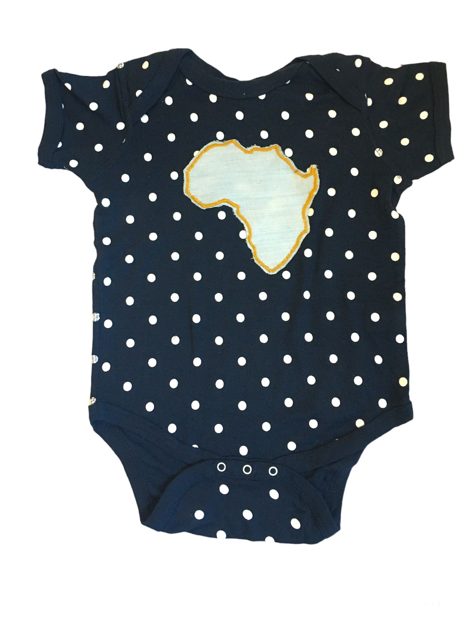 Navy/White Polka Dot Africa Denim