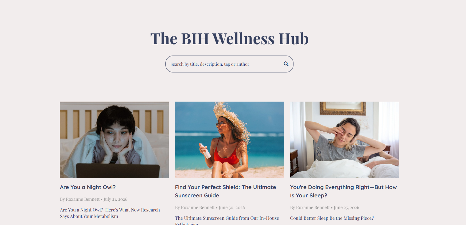 Bennett Integrative Health_Website Design