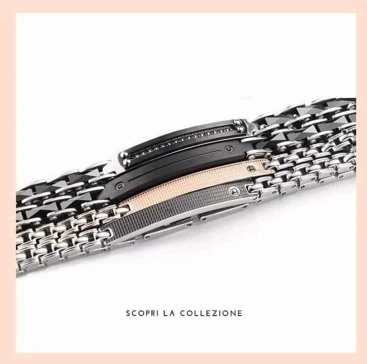 bracciale acciaio uomo