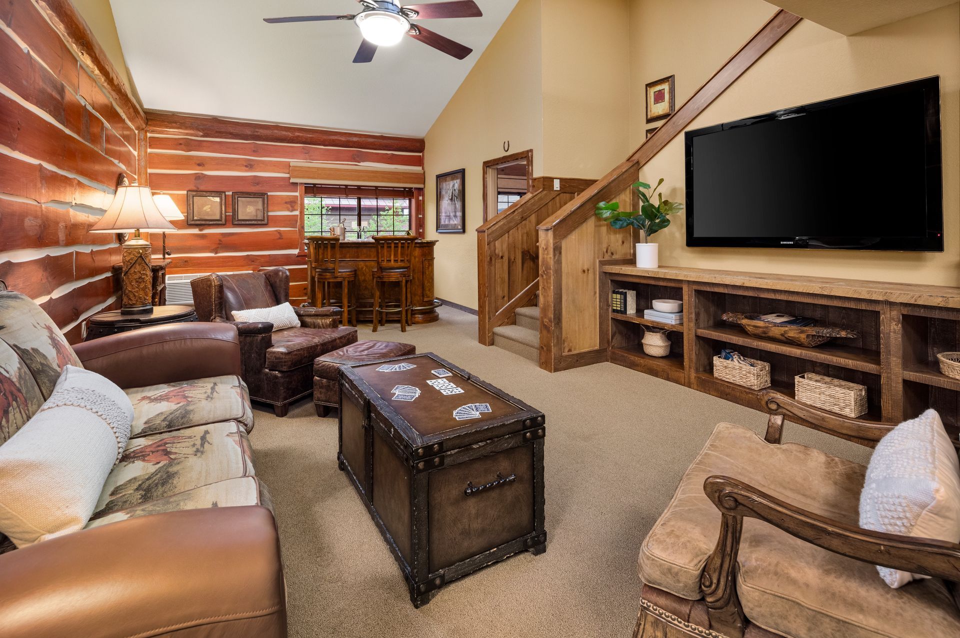 Comfortable living area at Bantr in Rothschild, WI