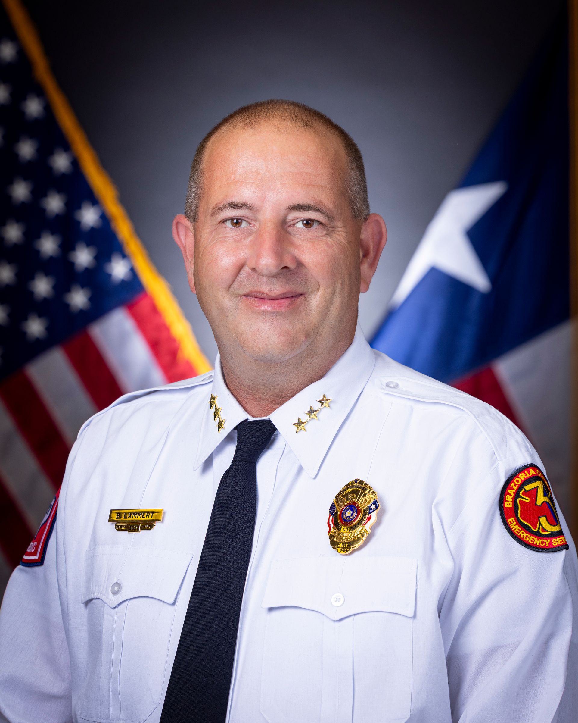A picture of the Brazoria County ESD 3 EMS Deputy Chief.