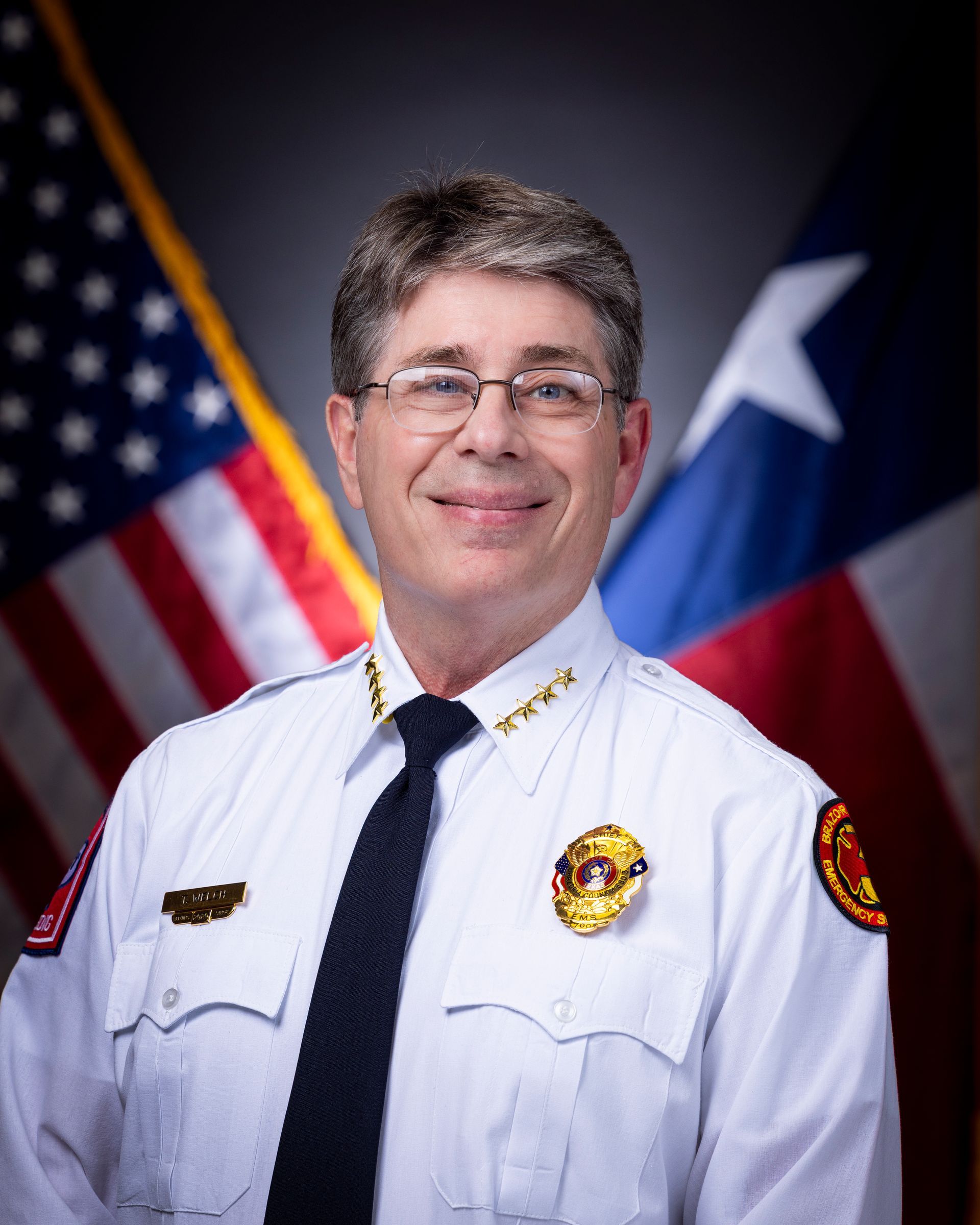 A picture of the Brazoria County ESD 3 EMS Chief.