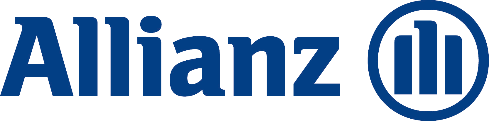Ein blaues Allianz-Logo auf weißem Hintergrund
