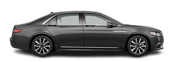 A black car is shown on a white background.