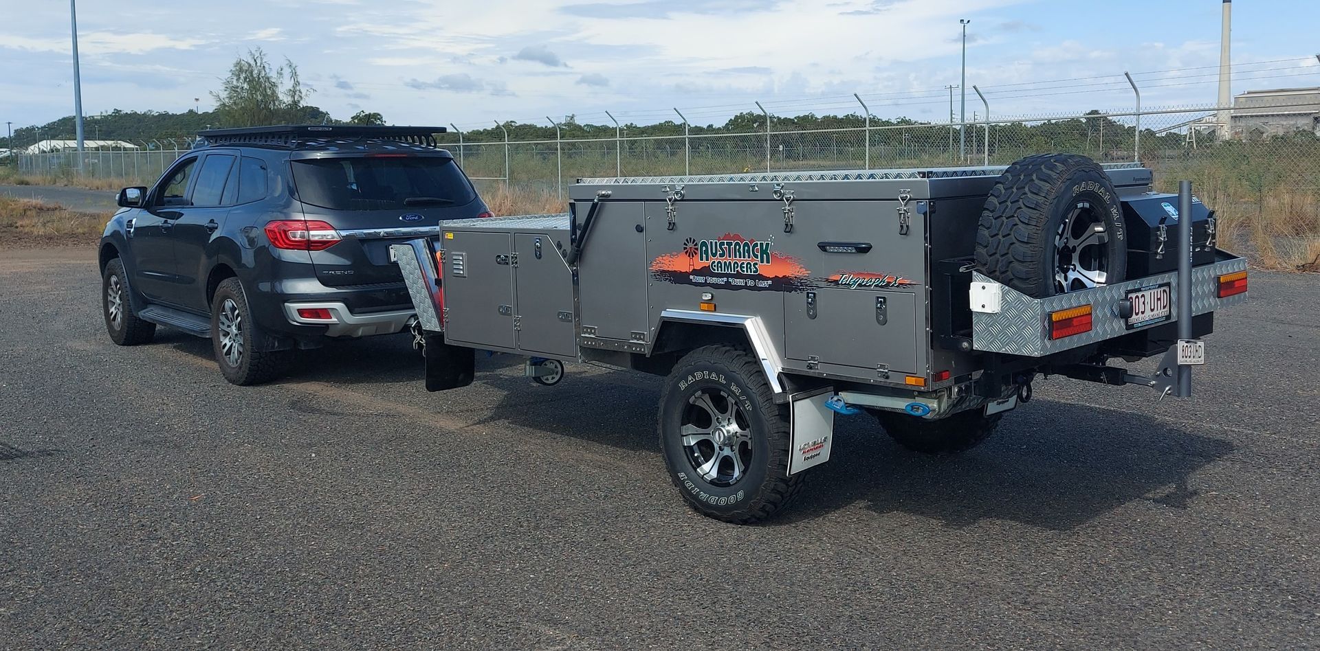 Storage Caravan On The Back Of A Pickup Truck - Vehicle Weighing in Gladstone, QLD
