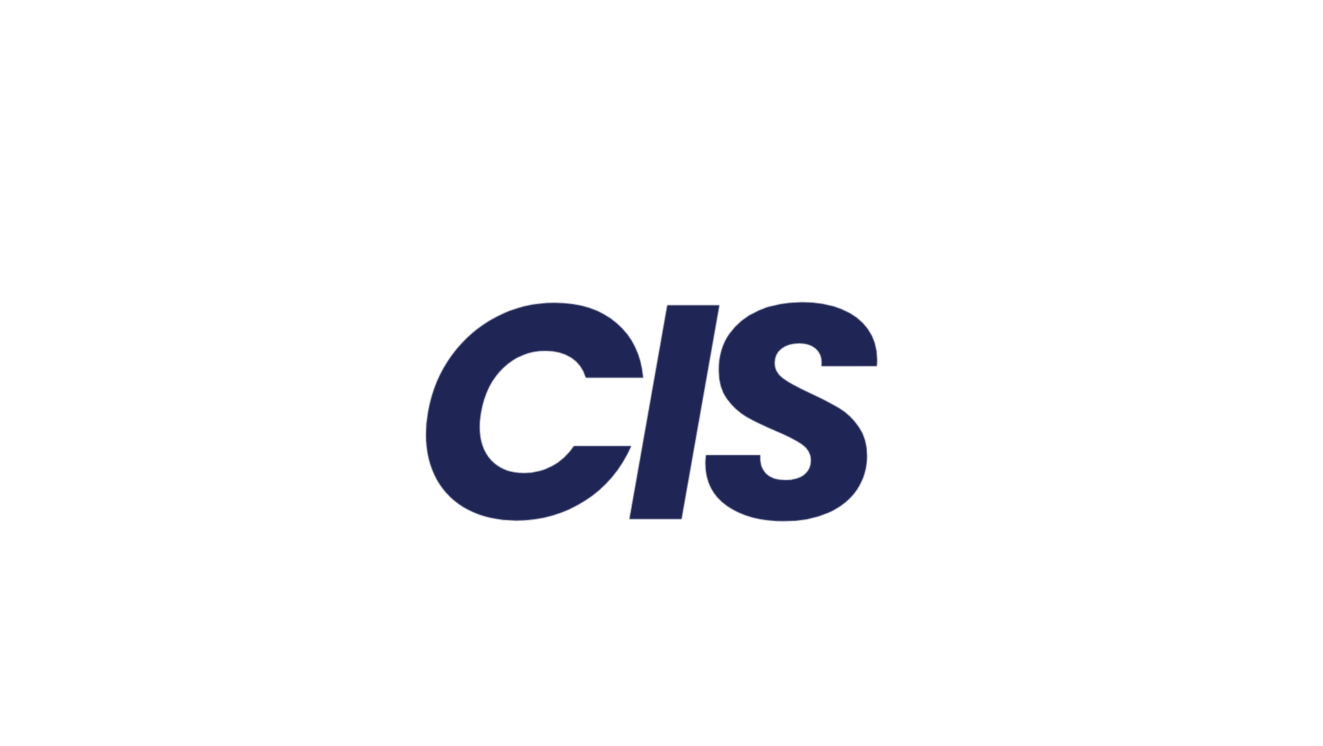 Blue CIS logo on a white background
