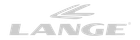 Un logotipo gris para Lange con una mano sobre un fondo blanco.