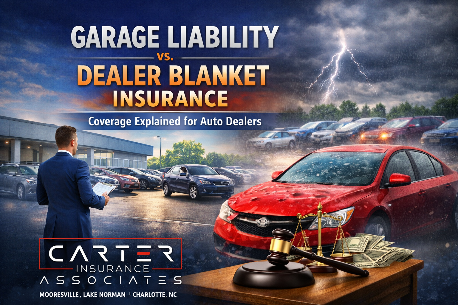 Carter Insurance Associates provides Garage Liability and Dealer Blanket Insurance for auto dealers