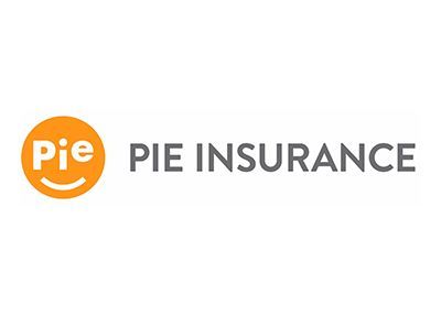Logo of Pie Insurance: orange circle with