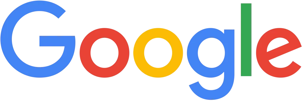 Logo Google en lettres bleues, rouges, jaunes et vertes sur fond blanc