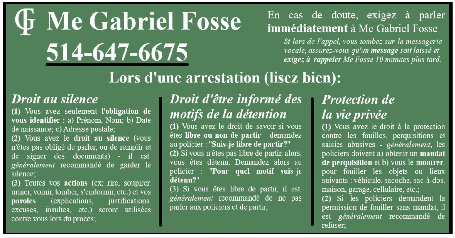 Quels sont vos droits garantis par la 