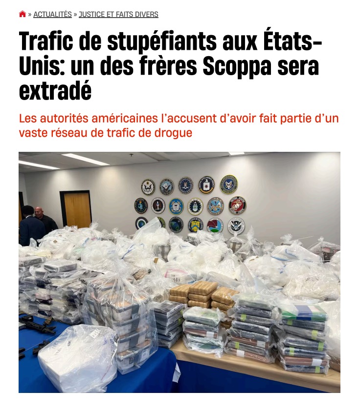 Titre sur le trafic de drogue aux États-Unis