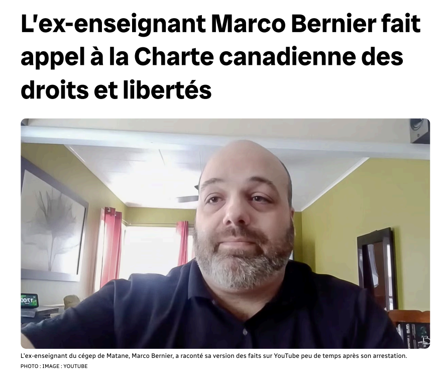 Photo d’un homme en chandail bleu dans une pièce lumineuse, avec un titre en français au-dessus.