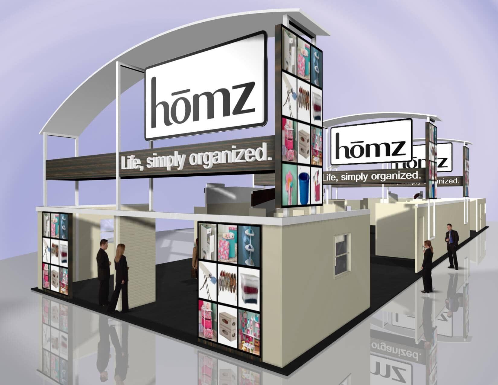 A trade show booth for 