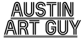 Austin Art Guy logo in black outlined text on a white background