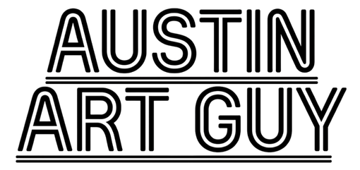 Austin Art Guy logo in black outlined text on a white background