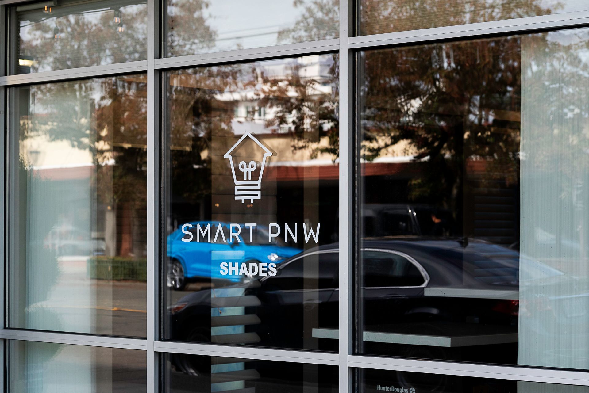 Storefront window with the 