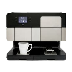 Flavia Barista
Designed specifically to meet the needs of a large office the Barista brewer crafts perfect coffees, teas, lattes, cappuccinos and authentic espressos.
The Flavia Barista features a modern design built to deliver the benefits you’ve come to expect – including reliable performance, hassle-free maintenance and no cross contamination of taste from one drink to the next.