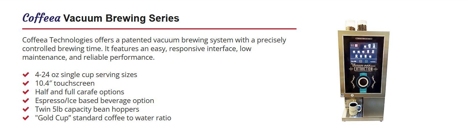 Coffeea Vacuum Brewing Series Coffee Machine